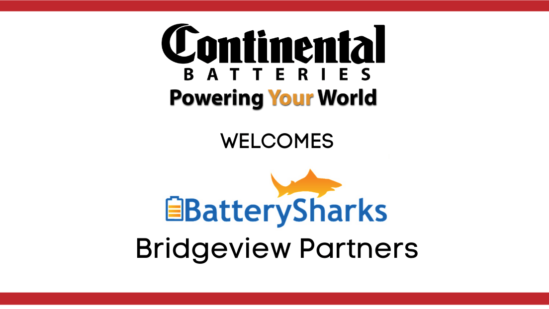 Image for Continental Battery Co Welcomes Bridgeview Partners as  Its First E-Commerce Account